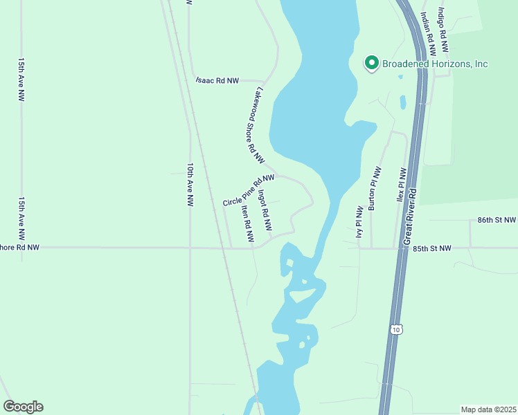map of restaurants, bars, coffee shops, grocery stores, and more near 8565 Ingot Road Northwest in Rice