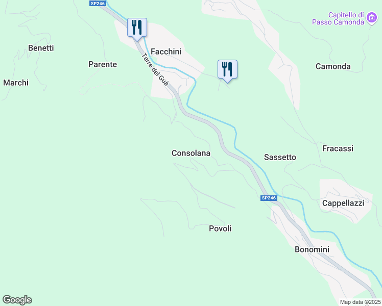 map of restaurants, bars, coffee shops, grocery stores, and more near in Consolana