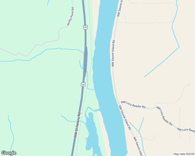 map of restaurants, bars, coffee shops, grocery stores, and more near 23524 Northwest Saint Helens Road in Portland