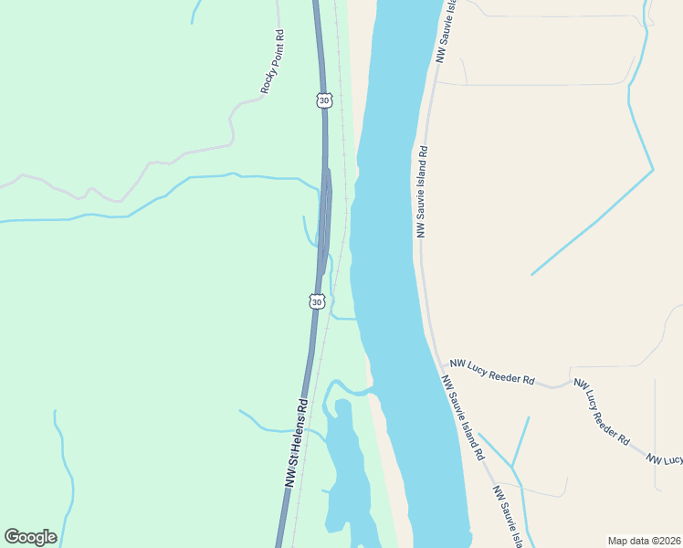 map of restaurants, bars, coffee shops, grocery stores, and more near 23500 Northwest Saint Helens Road in Portland