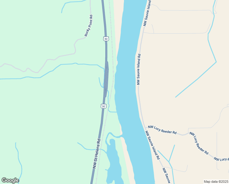 map of restaurants, bars, coffee shops, grocery stores, and more near 23500 Northwest Saint Helens Road in Portland