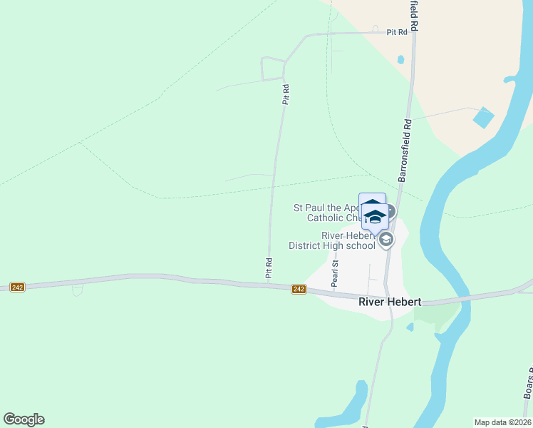 map of restaurants, bars, coffee shops, grocery stores, and more near 173 Pit Road in River Hebert