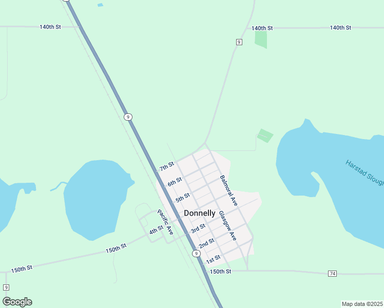 map of restaurants, bars, coffee shops, grocery stores, and more near 409 Glasgow Avenue in Donnelly