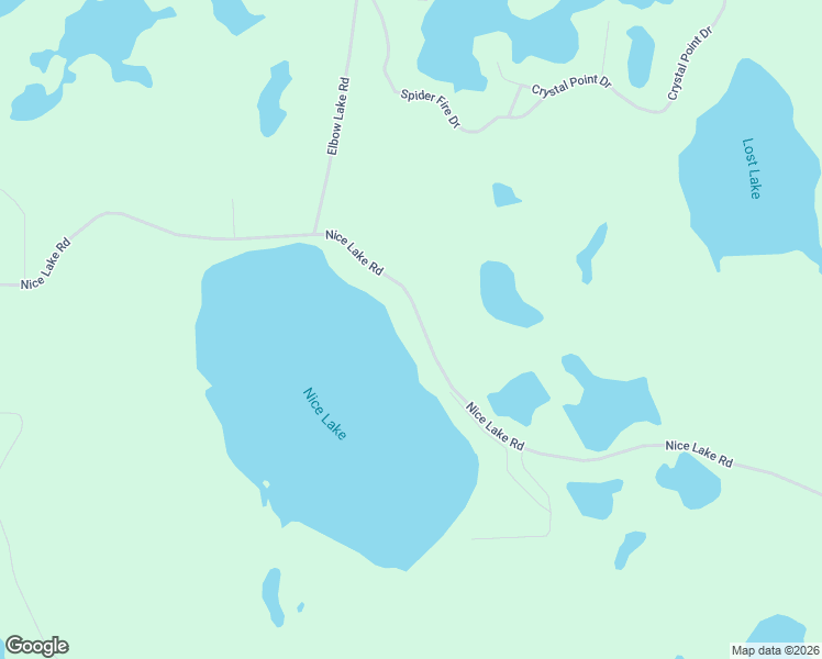 map of restaurants, bars, coffee shops, grocery stores, and more near W1213 Nice Lake Road in Birchwood