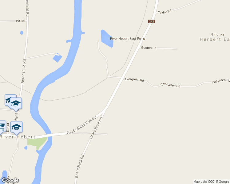 map of restaurants, bars, coffee shops, grocery stores, and more near 2328 Nova Scotia 242 in Southampton