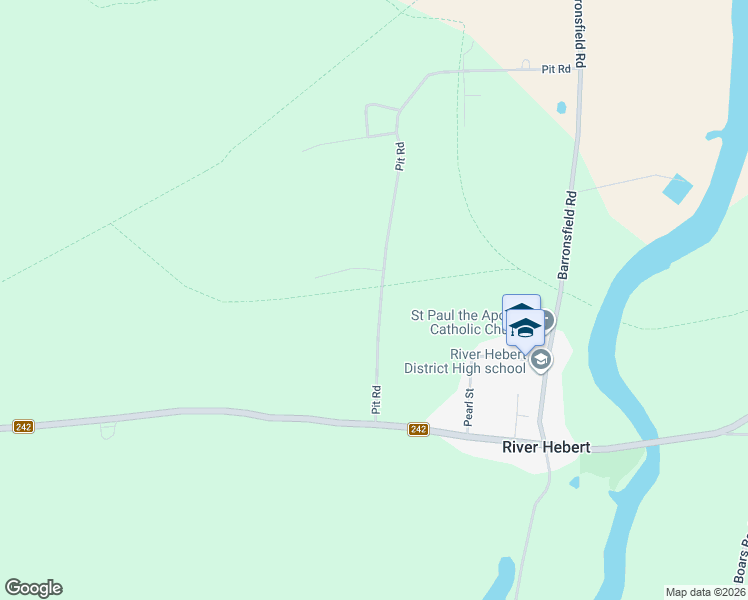 map of restaurants, bars, coffee shops, grocery stores, and more near 173 Pit Road in River Hebert