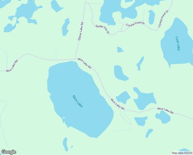 map of restaurants, bars, coffee shops, grocery stores, and more near W1213 Nice Lake Road in Birchwood