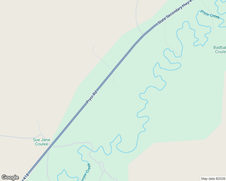 map of restaurants, bars, coffee shops, grocery stores, and more near 5555 Pryor Road in Billings