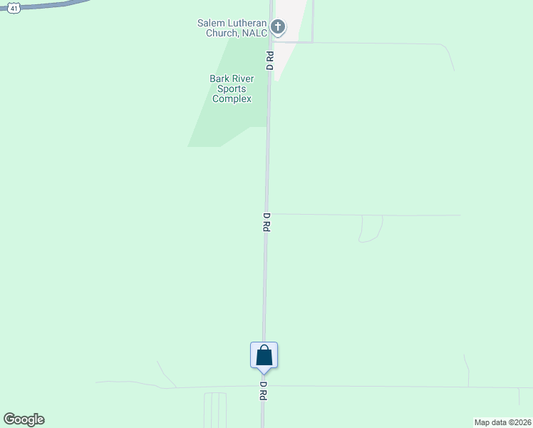 map of restaurants, bars, coffee shops, grocery stores, and more near 1300 11th Road in Bark River