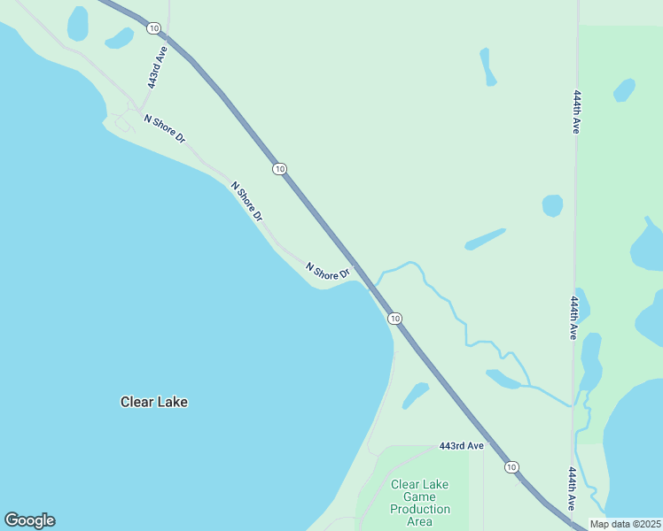 map of restaurants, bars, coffee shops, grocery stores, and more near 443460 North Shore Drive in Lake City