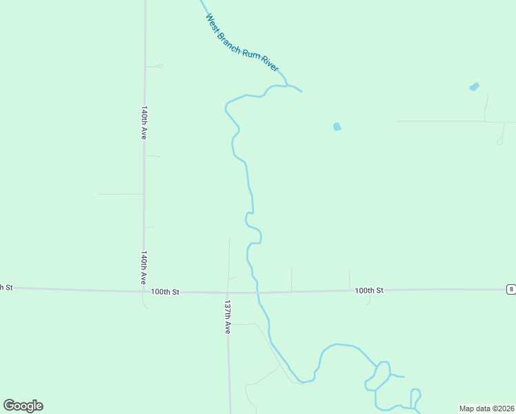 map of restaurants, bars, coffee shops, grocery stores, and more near 13652 100th Street in Foreston