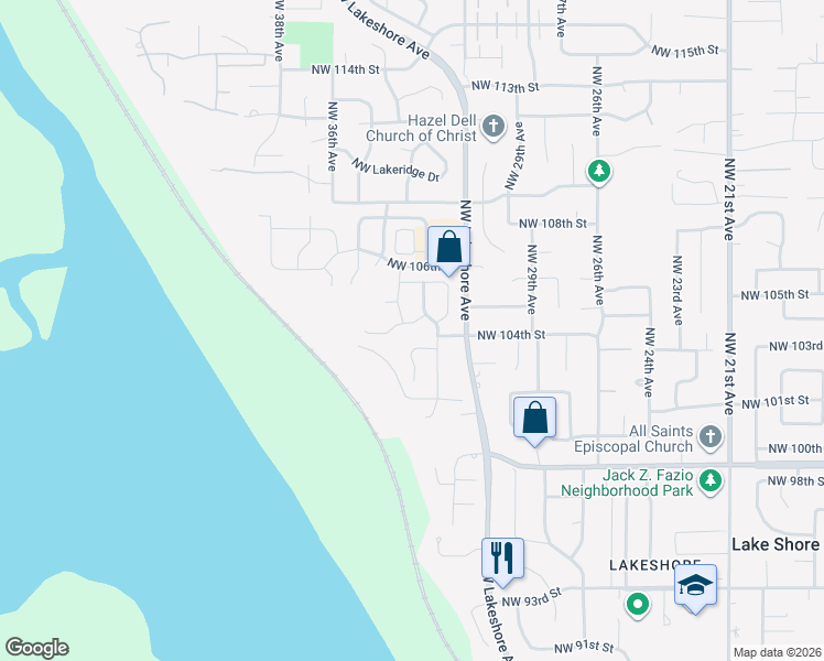 map of restaurants, bars, coffee shops, grocery stores, and more near 3012 Northwest View Road in Vancouver