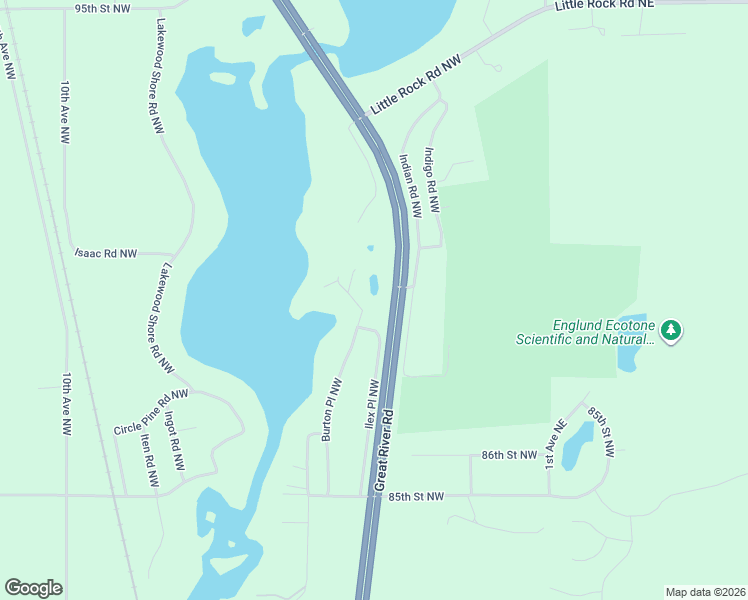 map of restaurants, bars, coffee shops, grocery stores, and more near 8899 Burton Place Northwest in Rice