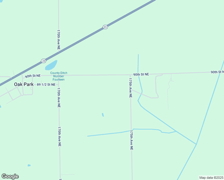 map of restaurants, bars, coffee shops, grocery stores, and more near 17308 90th Street Northeast in Oak Park