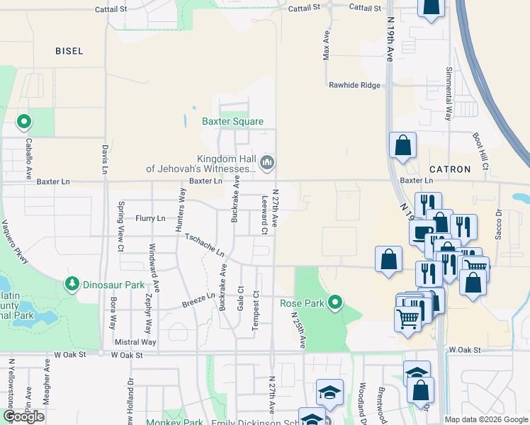 map of restaurants, bars, coffee shops, grocery stores, and more near 1891 Leeward Ct in Bozeman