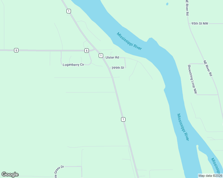 map of restaurants, bars, coffee shops, grocery stores, and more near 39743 County Road 1 in Rice