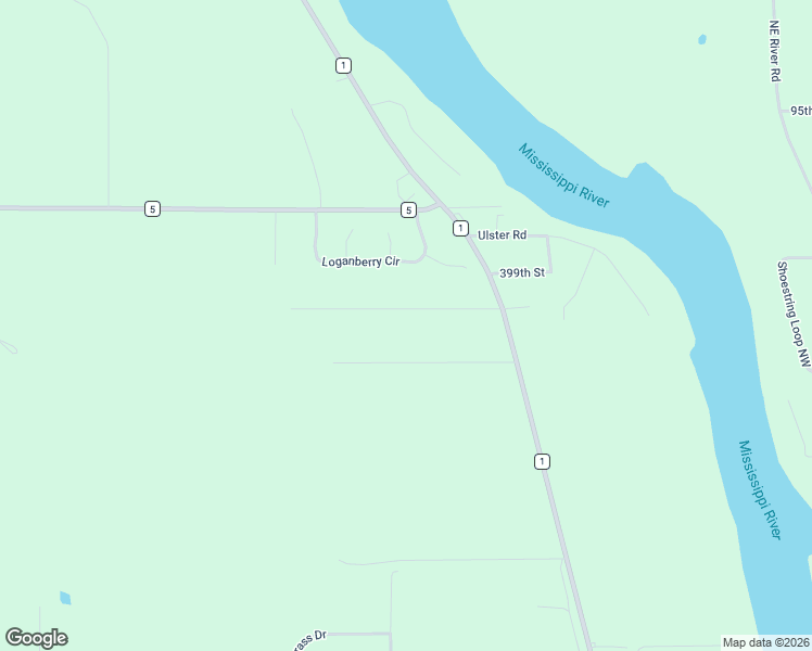 map of restaurants, bars, coffee shops, grocery stores, and more near 5501 398th Street in Rice