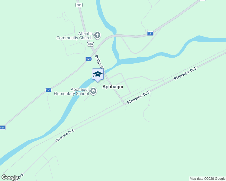 map of restaurants, bars, coffee shops, grocery stores, and more near 3 Intercolonial Street in Apohaqui