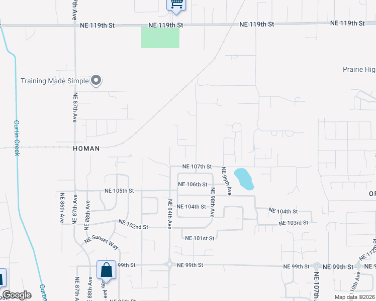 map of restaurants, bars, coffee shops, grocery stores, and more near 10815 Northeast 96th Court in Vancouver