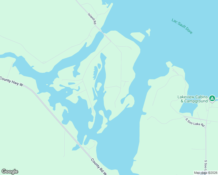 map of restaurants, bars, coffee shops, grocery stores, and more near N8971 East Island Road in Phillips