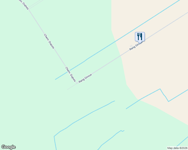 map of restaurants, bars, coffee shops, grocery stores, and more near 11576 Rang Giroux in Mirabel