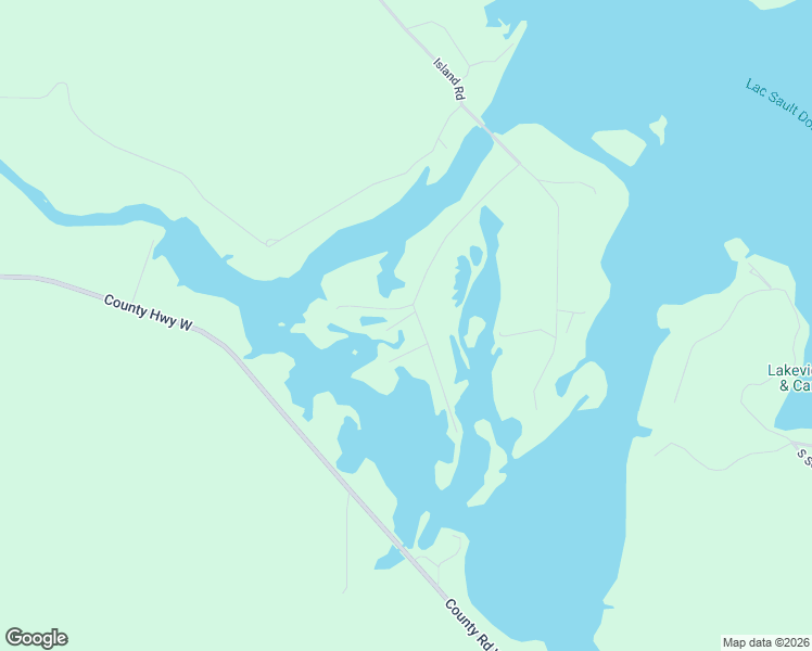 map of restaurants, bars, coffee shops, grocery stores, and more near N8973 Island Road in Phillips