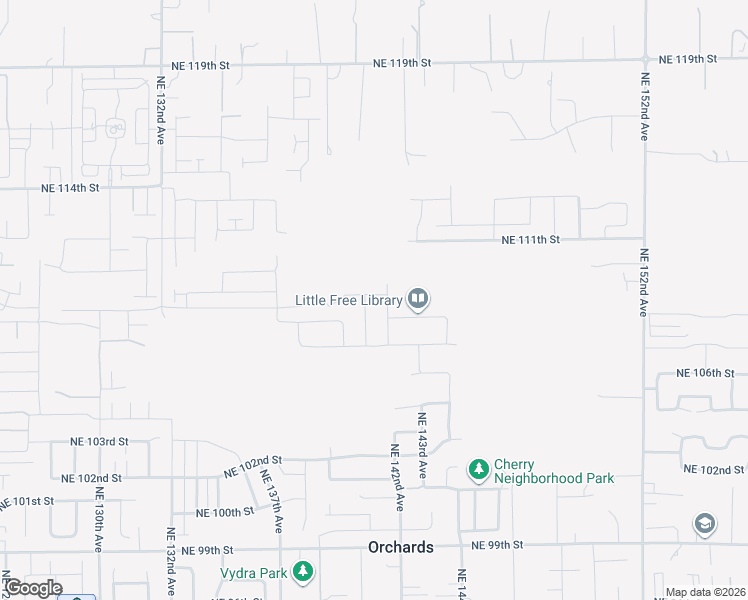 map of restaurants, bars, coffee shops, grocery stores, and more near 14011 Northeast 109th Way in Vancouver