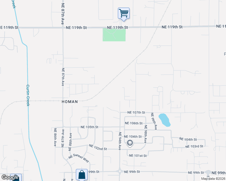 map of restaurants, bars, coffee shops, grocery stores, and more near 11034 Northeast 94th Avenue in Vancouver
