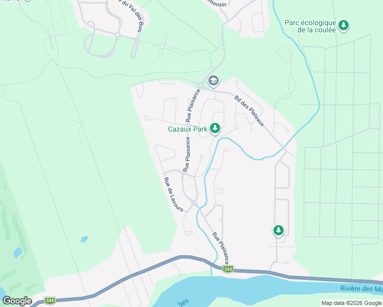 map of restaurants, bars, coffee shops, grocery stores, and more near 217 Rue de Plaisance in Terrebonne