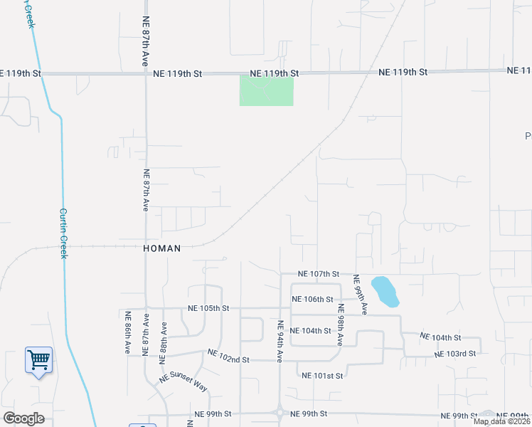 map of restaurants, bars, coffee shops, grocery stores, and more near 11034 Northeast 94th Avenue in Vancouver