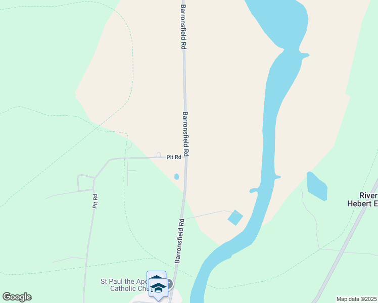 map of restaurants, bars, coffee shops, grocery stores, and more near 3260 Barronsfield Road in River Hebert