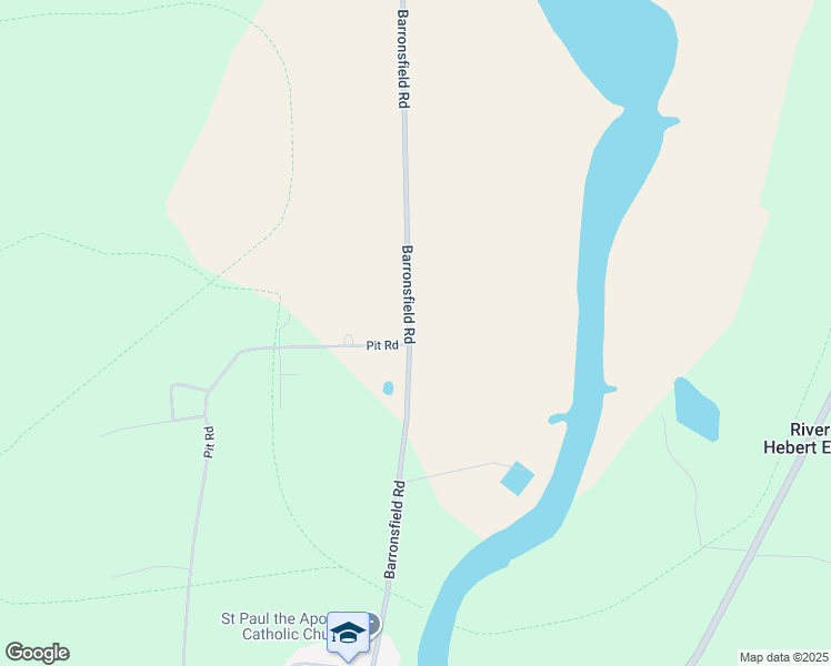 map of restaurants, bars, coffee shops, grocery stores, and more near 3260 Barronsfield Road in River Hebert