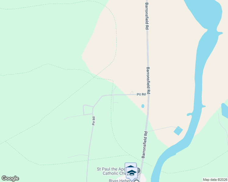 map of restaurants, bars, coffee shops, grocery stores, and more near 527 Pit Road in River Hebert