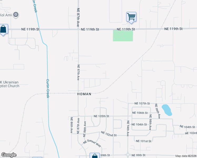 map of restaurants, bars, coffee shops, grocery stores, and more near 9011 Northeast 111th Way in Vancouver