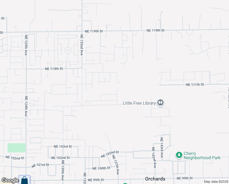 map of restaurants, bars, coffee shops, grocery stores, and more near 11313 Northeast 132nd Avenue in Vancouver