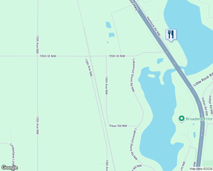 map of restaurants, bars, coffee shops, grocery stores, and more near 9230 10th Avenue Northwest in Rice