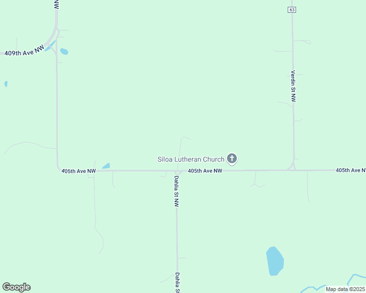 map of restaurants, bars, coffee shops, grocery stores, and more near 2799 405th Avenue Northwest in Braham
