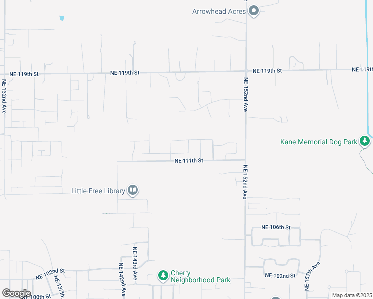 map of restaurants, bars, coffee shops, grocery stores, and more near 14624 Northeast 112th Street in Vancouver