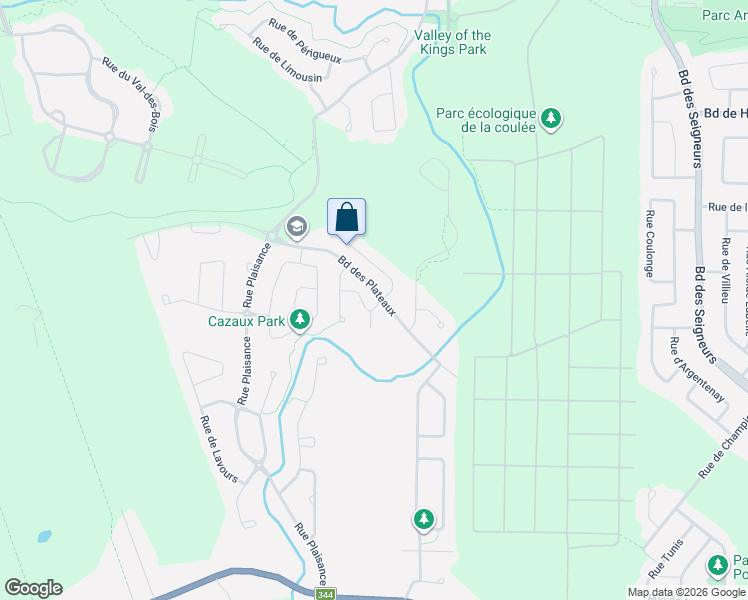 map of restaurants, bars, coffee shops, grocery stores, and more near 596 Rue de Cavaillon in Terrebonne