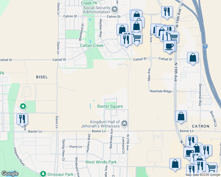 map of restaurants, bars, coffee shops, grocery stores, and more near 1067 Thomas Drive in Bozeman
