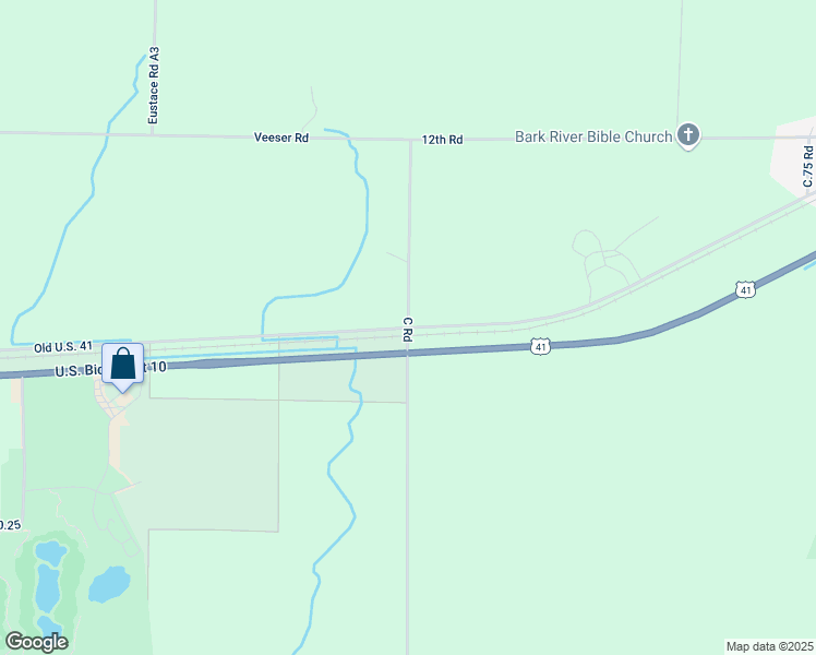 map of restaurants, bars, coffee shops, grocery stores, and more near 900 Old U.S. 41 in Bark River