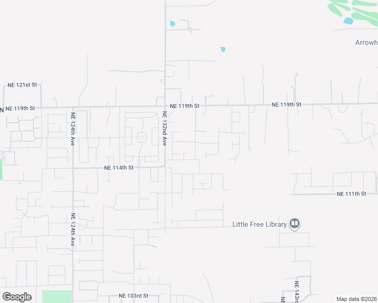 map of restaurants, bars, coffee shops, grocery stores, and more near 13435 Northeast 119th Street in Brush Prairie