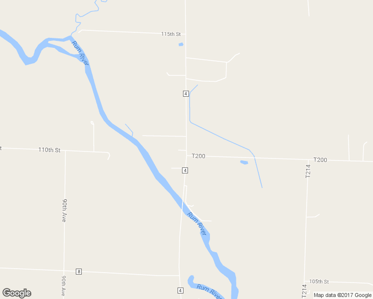 map of restaurants, bars, coffee shops, grocery stores, and more near 11025 85th Avenue in Milaca