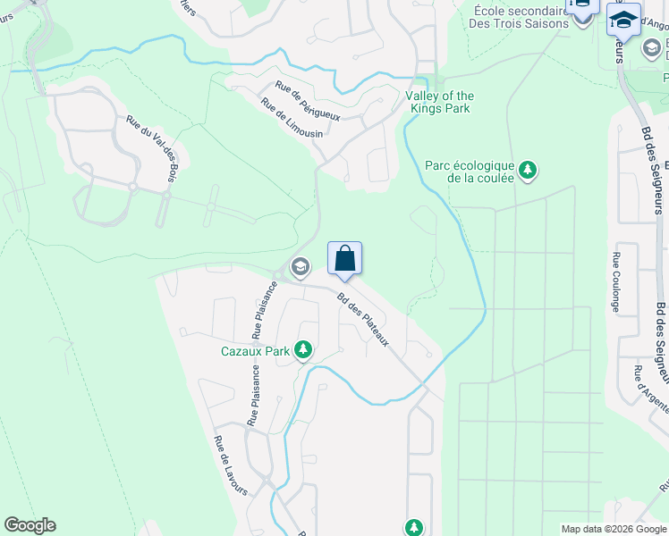 map of restaurants, bars, coffee shops, grocery stores, and more near 692 Rue de Montreuil in Terrebonne