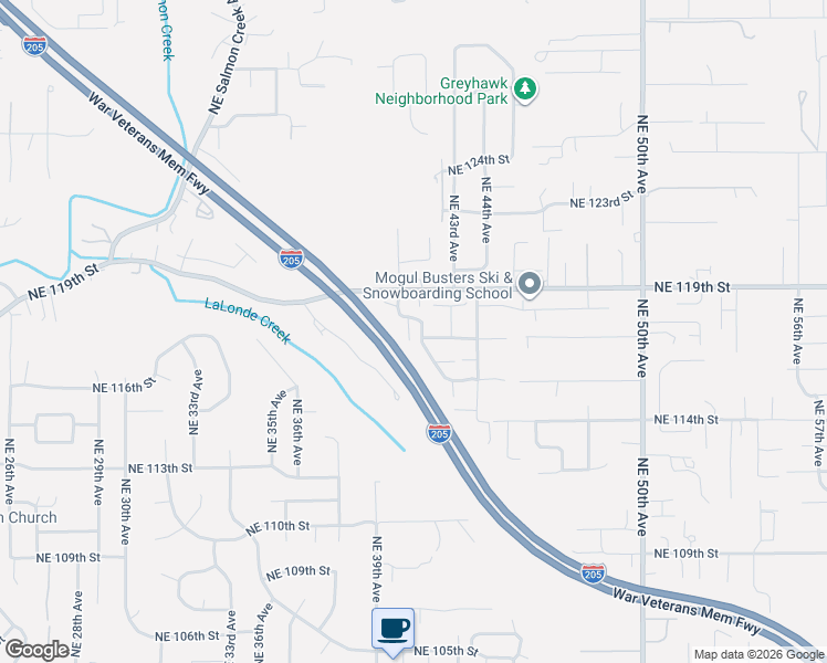map of restaurants, bars, coffee shops, grocery stores, and more near 11706 Northeast 41st Avenue in Vancouver