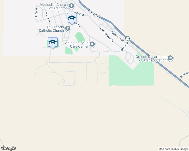 map of restaurants, bars, coffee shops, grocery stores, and more near 1275 Wright Road in Arlington