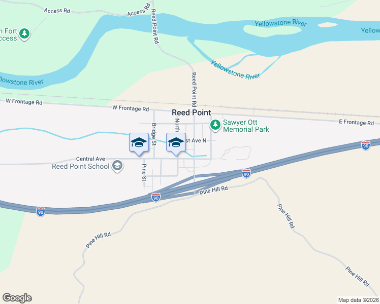 map of restaurants, bars, coffee shops, grocery stores, and more near Division St in Reed Point