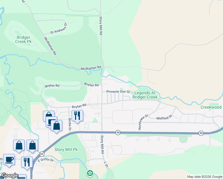map of restaurants, bars, coffee shops, grocery stores, and more near 2563 Maiden Star Lane in Bozeman