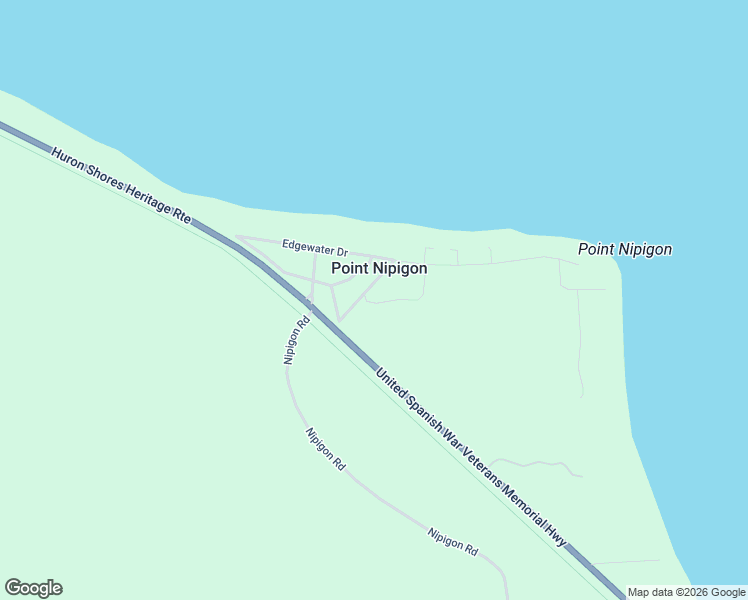 map of restaurants, bars, coffee shops, grocery stores, and more near 3875 Edgewater Drive in Cheboygan