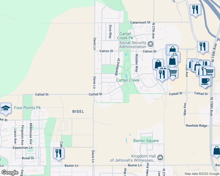 map of restaurants, bars, coffee shops, grocery stores, and more near 3156 Catkin Lane in Bozeman